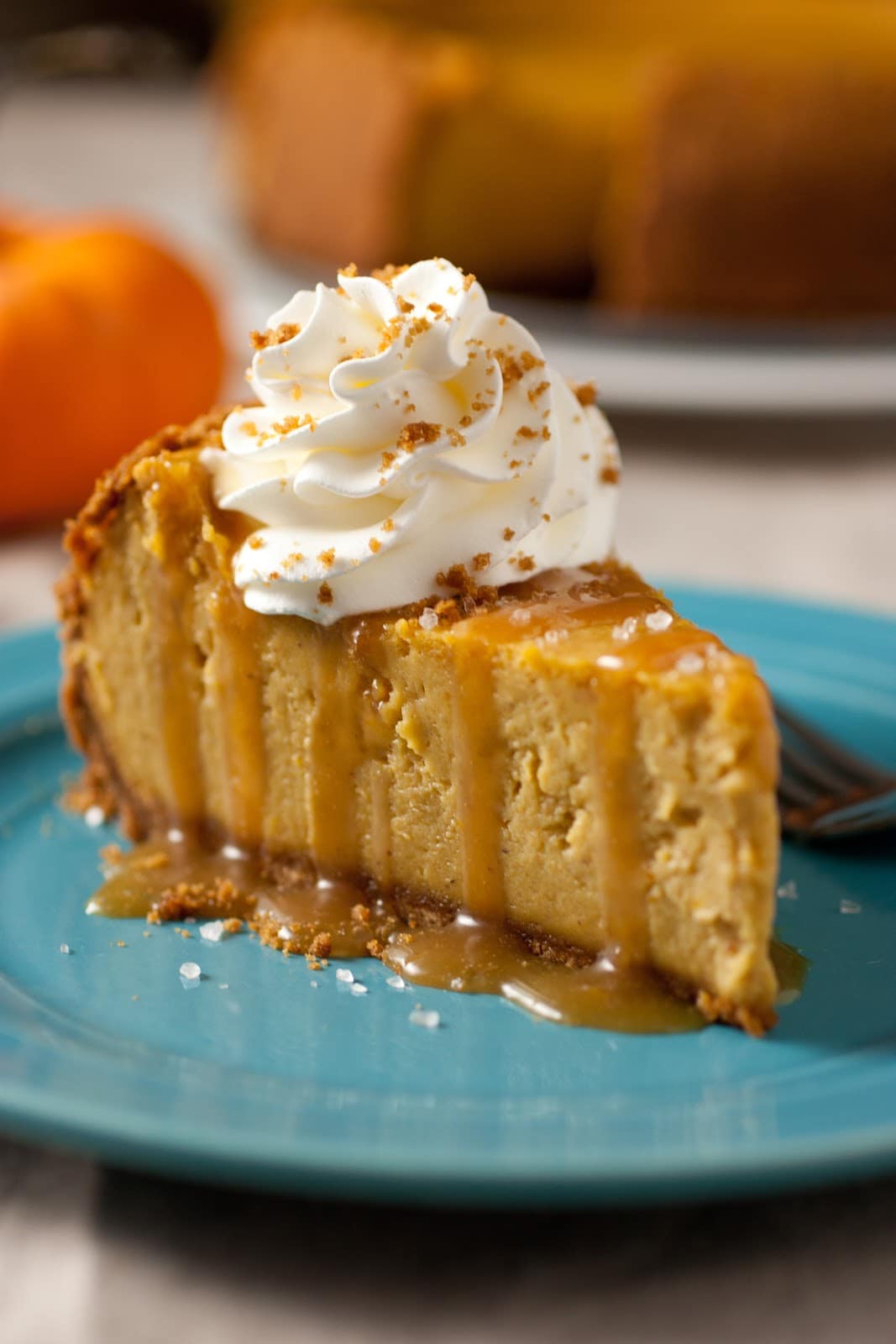 Savor Fall: Easy Pumpkin Cheesecake with Homemade Salted Caramel